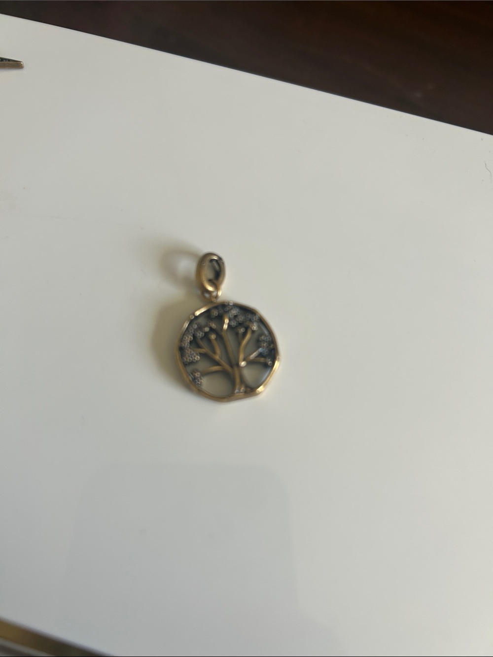 Kendra Scott Tree of Life Charm. Vintage Gold. NWOT